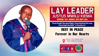 Celebrating the life of Lay leader Justus Mwilu Kiema official Livestream [upl. by Harty]