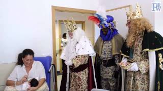 Visita de los Reyes Magos en el Horpital Universitario de Puerto Real [upl. by Yarised]