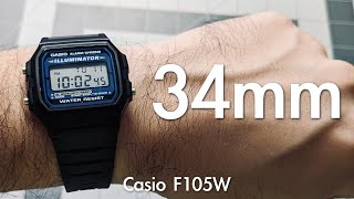 Start Collecting Casio Watches with This Cheap Digital F105W Review [upl. by Nyladgam]