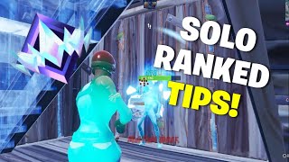 How To Win More Solo Ranked Games Fortnite Tips [upl. by Elicia]