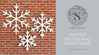 Large Indoor or Outdoor Snowflake Decorations  DIY Crafts  Easy To Make At Home  Apostrophe S [upl. by Ettevahs64]