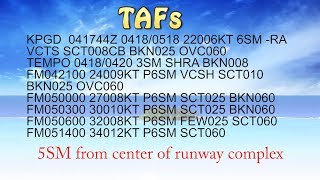 Ep 23 TAFs Explained in 3 minutes  Terminal Aerodrome Forecasts [upl. by Eugor]