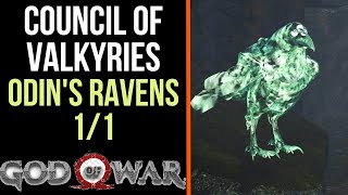 God of War All Odins Ravens in Council of Valkyries  Odins Ravens 11 [upl. by Emmalynn]