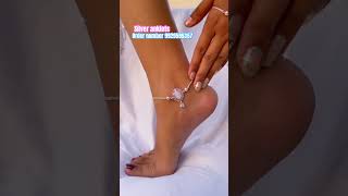 Beautiful silver anklets with 66 discount 🌸✨youtubeshorts ytshorts viralvideo [upl. by Enileoj]