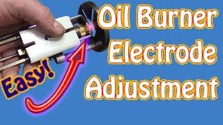 How to Adjust the Electrode Points Gap On Riello Oil Fired Burners Basic Boiler Maintenance Part 4 [upl. by Enomes]