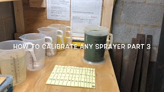 How To Calibrate Any Sprayer PART 3 [upl. by Irrehc311]