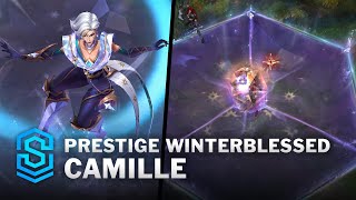 Prestige Winterblessed Camille Skin Spotlight  PreRelease  PBE Preview  League of Legends [upl. by Akibma]