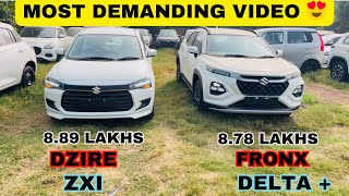 Dzire Facelift 2024 Zxi vs Fronx Delta plus  Full Detail Comparison [upl. by Humphrey]