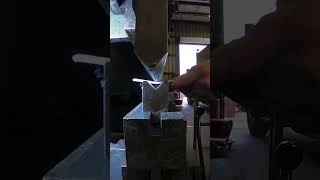 Hydraulic brake press in action asmr fabrication welding shorts [upl. by Nyra267]