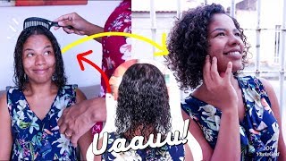 CORTE EM CABELO RALO E CACHEADO EM CASA COM RITA DO FACILITE SUA VIDA [upl. by Elag752]