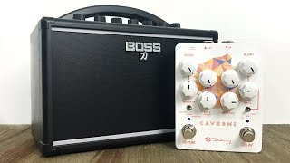 Boss Katana Mini with Reverb and Delay Effects Pedals Keeley Caverns V2 [upl. by Katharine]