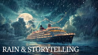 Haunted Cruise Ship in Ghostly Waters  Ocean Rain Storytelling for Sleep amp Relaxation [upl. by Abita]