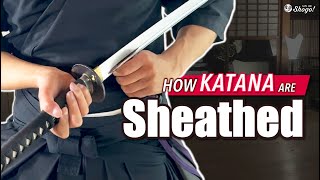 The 3 Simple Steps to Safely Sheath Katana Swords [upl. by Dammahom864]