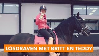 Losdraven met Britt en Teddy  PaardenpraatTV [upl. by Eirrak]