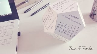 DIY déco  Calendrier 2016 [upl. by Eserrehs]