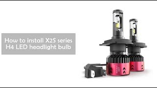 How to Install H49003HB2 LED Headlight Bulbs  SEALIGHT X2S Series [upl. by Irtemed]