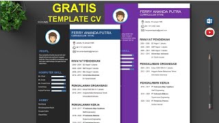 CARA MEMBUAT CV LAMARAN KERJA UNTUK PEMULA MS WORD 20102016  HANDOKO TRIA [upl. by Barr]