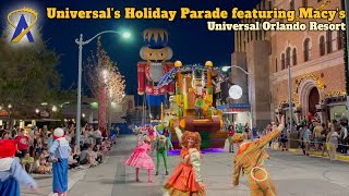 Full Universal’s Holiday Parade featuring Macy’s at Universal Studios Florida [upl. by Dawaj822]