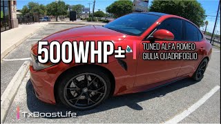 Tuned Alfa Romeo Quadrifoglio Introduction [upl. by Lenrad]