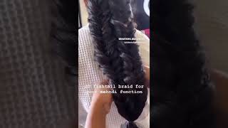 Advanced 2d fishtail braid your mehandi fumction hairstyle shortsyoutubeshorts suscribes 🙏 [upl. by Senior]