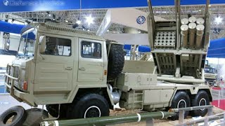 China presents new SR5 MLRS rocket launcher able to launch loitering munitions [upl. by Akzseinga979]