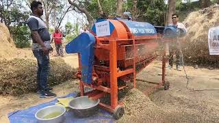 Power Pulse Thresher Demonstration in Arachua Gondia Dhenkanal 13032024 [upl. by Irok]