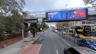 Top Deck View B1 Bus Brookvale to Wynyard Sydney [upl. by Ralip766]