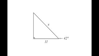 Use Cosine to Determine The Length of a Hypotenuse of a Right Triangle [upl. by Alis70]