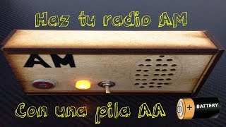 Haz tu propio Radio AM con 3 transistores [upl. by Patton]