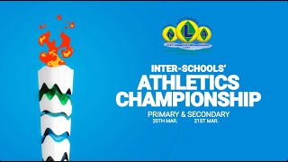 INTERSCHOOLS ATHLETICS CHAMPIONSHIP  DAY 2  SECONDARY SCHOOL  SIR VINCENT BEACH STADIUM [upl. by Iv91]