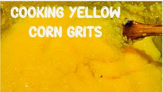 HOW TO COOK YELLOW CORN GRITS AS RICE SUBSTITUTE corngrits corn yellowcorn recipes cooking [upl. by Monarski20]