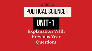 Unit 1 Political Science 1 Social Contract Theory State BALLB Semester1 PYQs [upl. by Davidde]