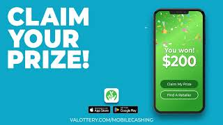 Cash Winning Tickets in the Virginia Lottery Mobile app [upl. by Eninotna539]