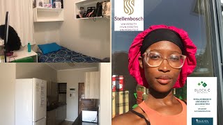 Nooitgedacht Block C ApartmentCluster Tour Stellenbosch University South African YouTuber [upl. by Fusuy]