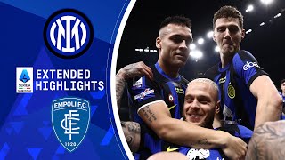 Inter vs Empoli Extended Highlights  Serie A  CBS Sports Golazo [upl. by Vaenfila]