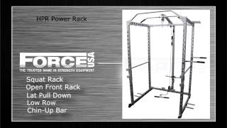 FHPR Force USA Home Power Rack Combo [upl. by Erodeht913]