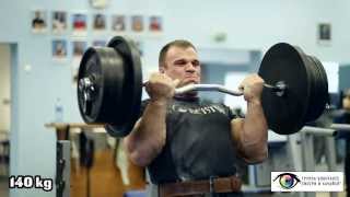 Denis Cyplenkov Biceps curls 140 kg x 5 [upl. by Mcarthur]