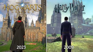 Hogwarts Legacy vs Harry Potter Game  Physics and Details Comparison [upl. by Dre268]