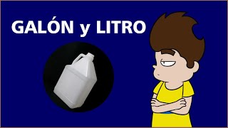 GALÓN Y LITRO ¿QUÉ SON descúbrelas en solo 1 minuto [upl. by Oflodor372]