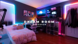 DREAM ROOM MAKEOVER Govee Lights Wall Mount and More  Part 5 [upl. by Sofer]