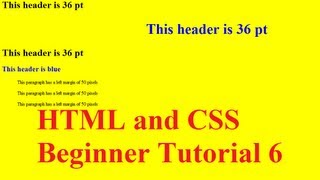 HTML and CSS Beginner Tutorial 6  Intro to CSS and Applying Styles [upl. by Nonrev273]