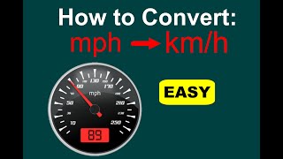 How to Convert mph to kmh mph to kph EASY [upl. by Cahilly90]