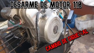 DESARME DE MOTOR 110  CAMBIO DE CIGUEÑAL  CHELO MECANIC [upl. by Assiram]