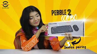 Logitech Pebble 2 Wireless Keyboard amp Mouse Combo  Available at MC Solution BD [upl. by Eihs]