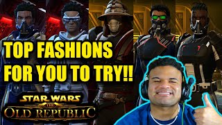 TOP SWTOR FASHIONS TO MAKE YOUR CUTSCENES 10X COOLER [upl. by Brandie906]