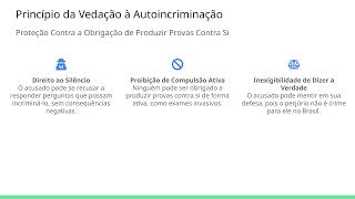 12 Princípios Processuais Penais Princípio da Vedação à Autoincriminação [upl. by Repinuj]