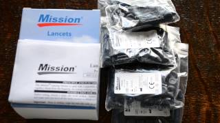 Mission sterile lancets 100 28g 13mm Sterile lancets [upl. by Ecilahc]