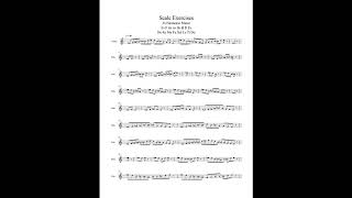 Scale Exercises Eb Harmonic Minor [upl. by Ylevol919]