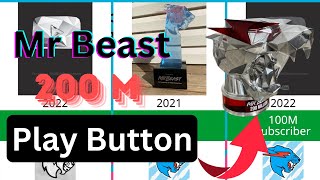 All Play Buttons of Mr Beast ▶️ [upl. by Idonah]