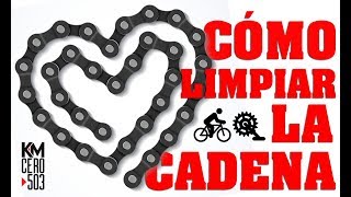 ✅ Cómo LIMPIAR LA CADENA de la BICICLETA FÁCIL ✅ Tutorial [upl. by Akirahs]